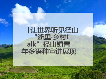 让世界听见径山 “浙里·乡村talk”径山镇青年多语种宣讲展现文化国际范