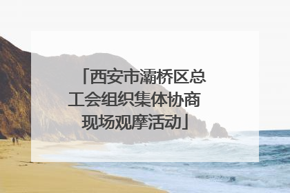 西安市灞桥区总工会组织集体协商现场观摩活动