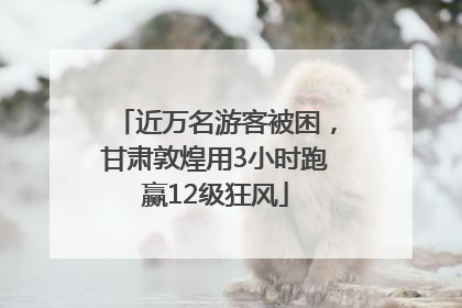近万名游客被困，甘肃敦煌用3小时跑赢12级狂风