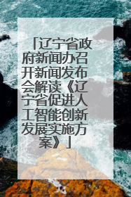 辽宁省政府新闻办召开新闻发布会解读《辽宁省促进人工智能创新发展实施方案》