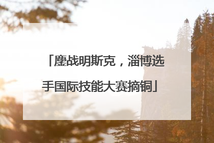 鏖战明斯克，淄博选手国际技能大赛摘铜