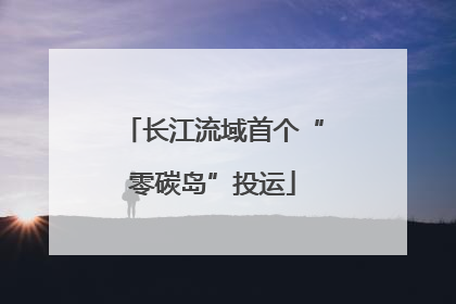 长江流域首个“零碳岛”投运