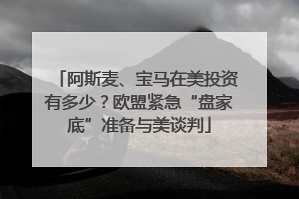 阿斯麦、宝马在美投资有多少？欧盟紧急“盘家底”准备与美谈判