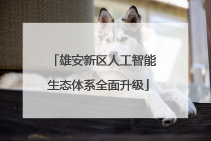 雄安新区人工智能生态体系全面升级