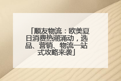顺友物流：欧美夏日消费热潮涌动，选品、营销、物流一站式攻略来袭