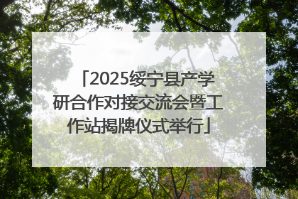 2025绥宁县产学研合作对接交流会暨工作站揭牌仪式举行